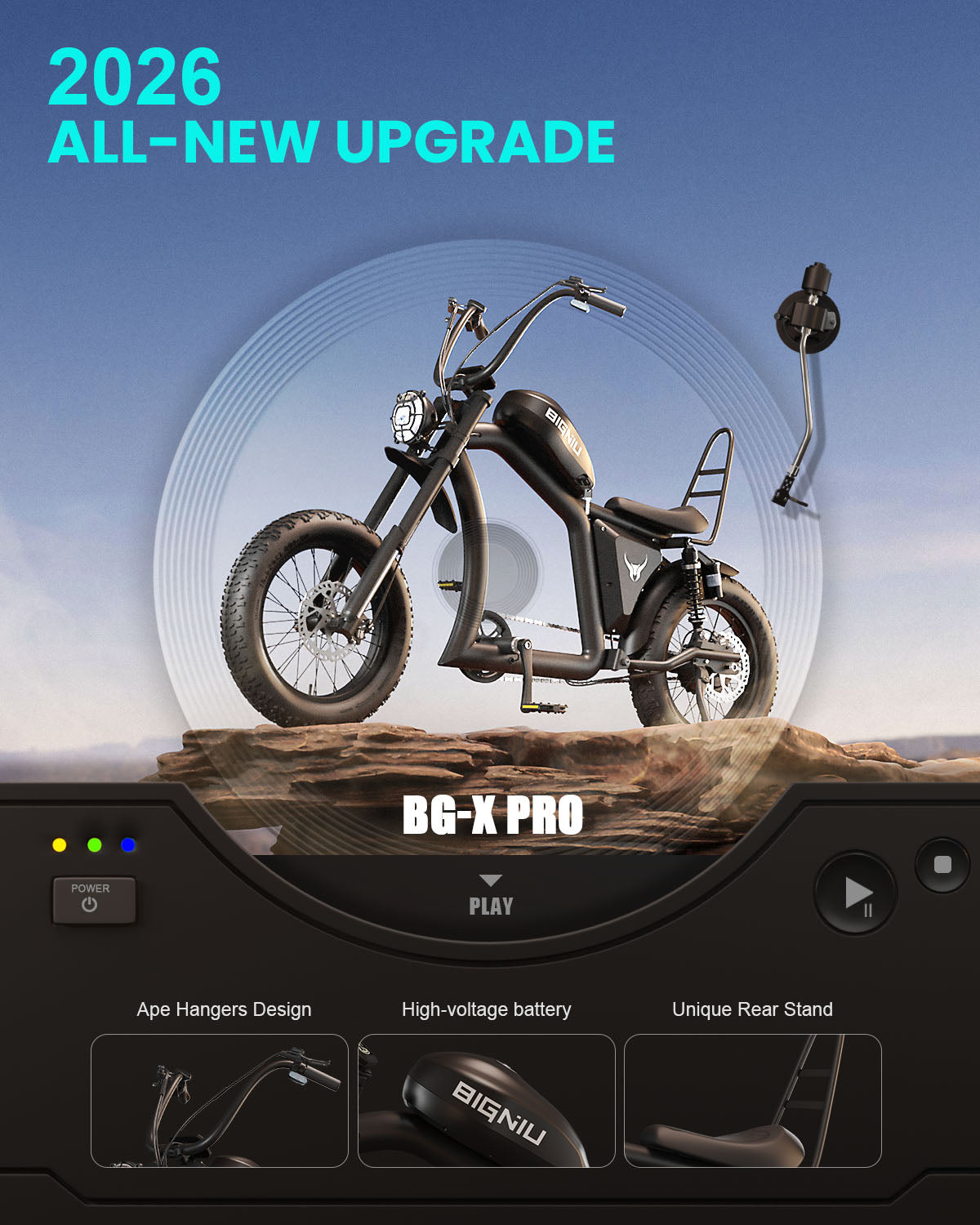BIGNIU BG-X Pro Chopper Electric Bike
