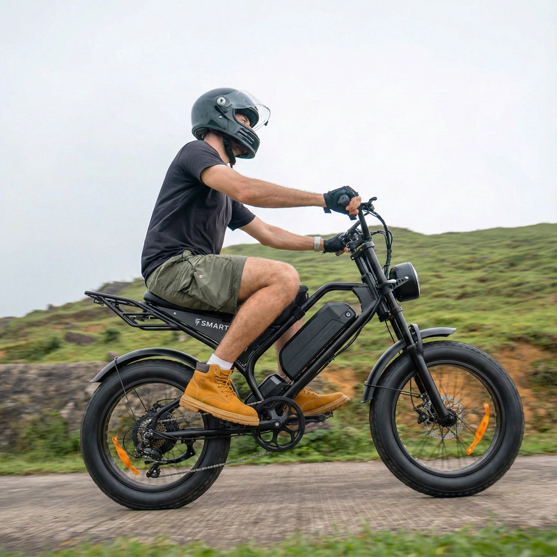 Smartravel Explorer DK400 1000W Moped Style Offroad Electric Bike Fat Tire