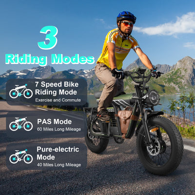 Smartravel Rocket ST201F Pro 3000W Dual Motor Long-Range Electric Bike