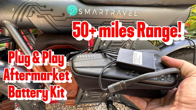 Battery with inline USB Accessory Smartravel  Rocket  e-Bike Plug & Play Dual Battery. Add Second