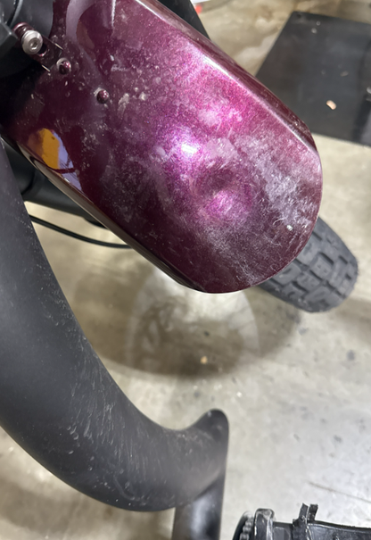 [Official Certification – Multiple Scratches/Dents; Fully Drivable] BG-X Purple Electric Bicycle