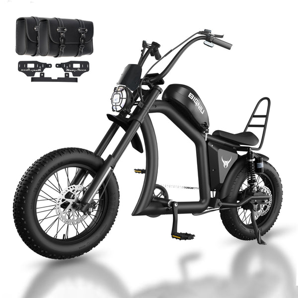 BIGNIU BG-X PRO Adult Electric Bike, 1500W Brushless Motor 52V/27Ah Range Up to 38 Miles Electric Bike Front/Rear Turn Signals Dual Suspension Electric Bike