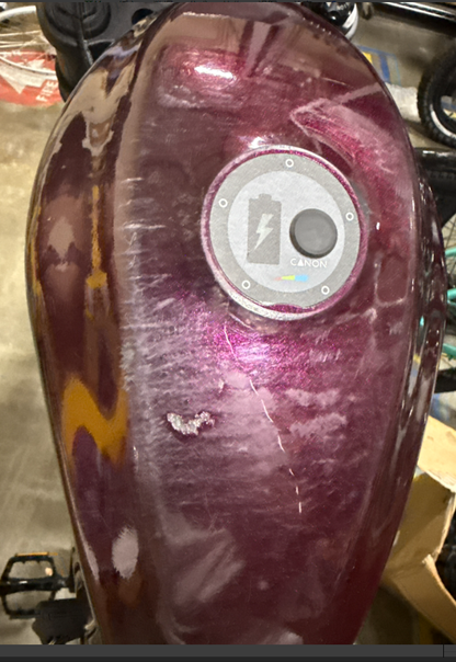 [Official Certification – Multiple Scratches/Dents; Fully Drivable] BG-X Purple Electric Bicycle