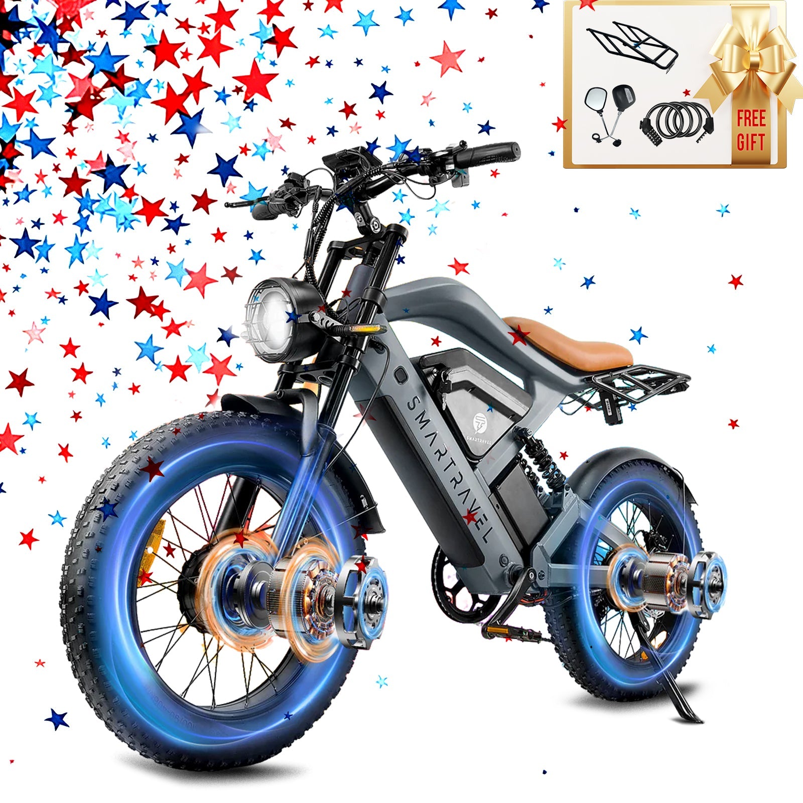 Smartravel Raptor ST202 Pro Dual Motor and Battery Electric Bike