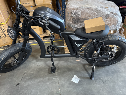 [Official Certification — Stripped Screw Holes on Front and Rear Mudguards] BG-X Black Electric Bicycle