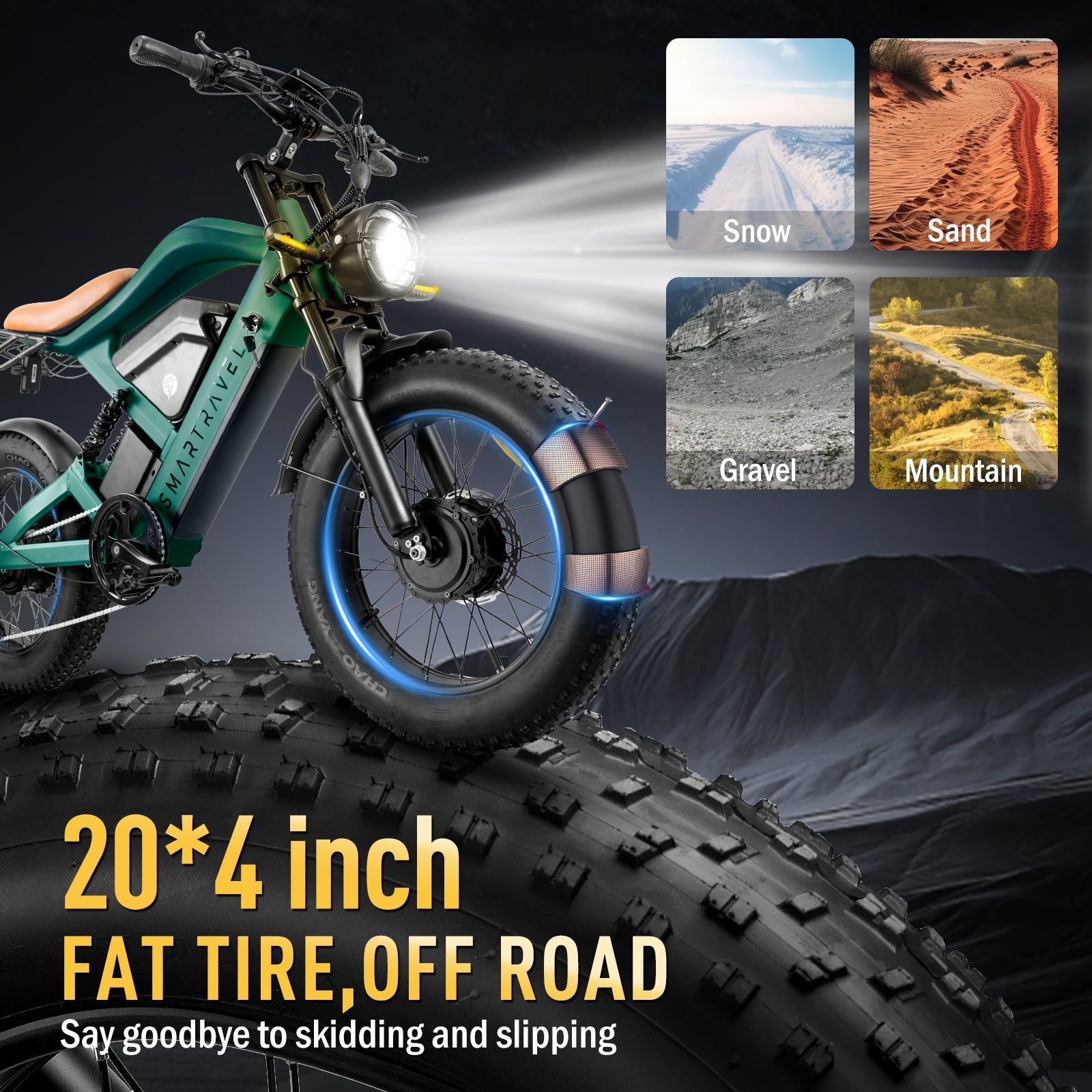 Smartravel Raptor ST202 Pro Dual Motor and Battery Electric Bike