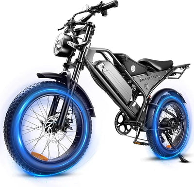 Smartravel Explorer DK400 1000W Moped Style Offroad Electric Bike Fat Tire