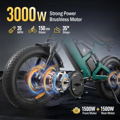 Smartravel Raptor ST202 Pro Dual Motor and Battery Electric Bike
