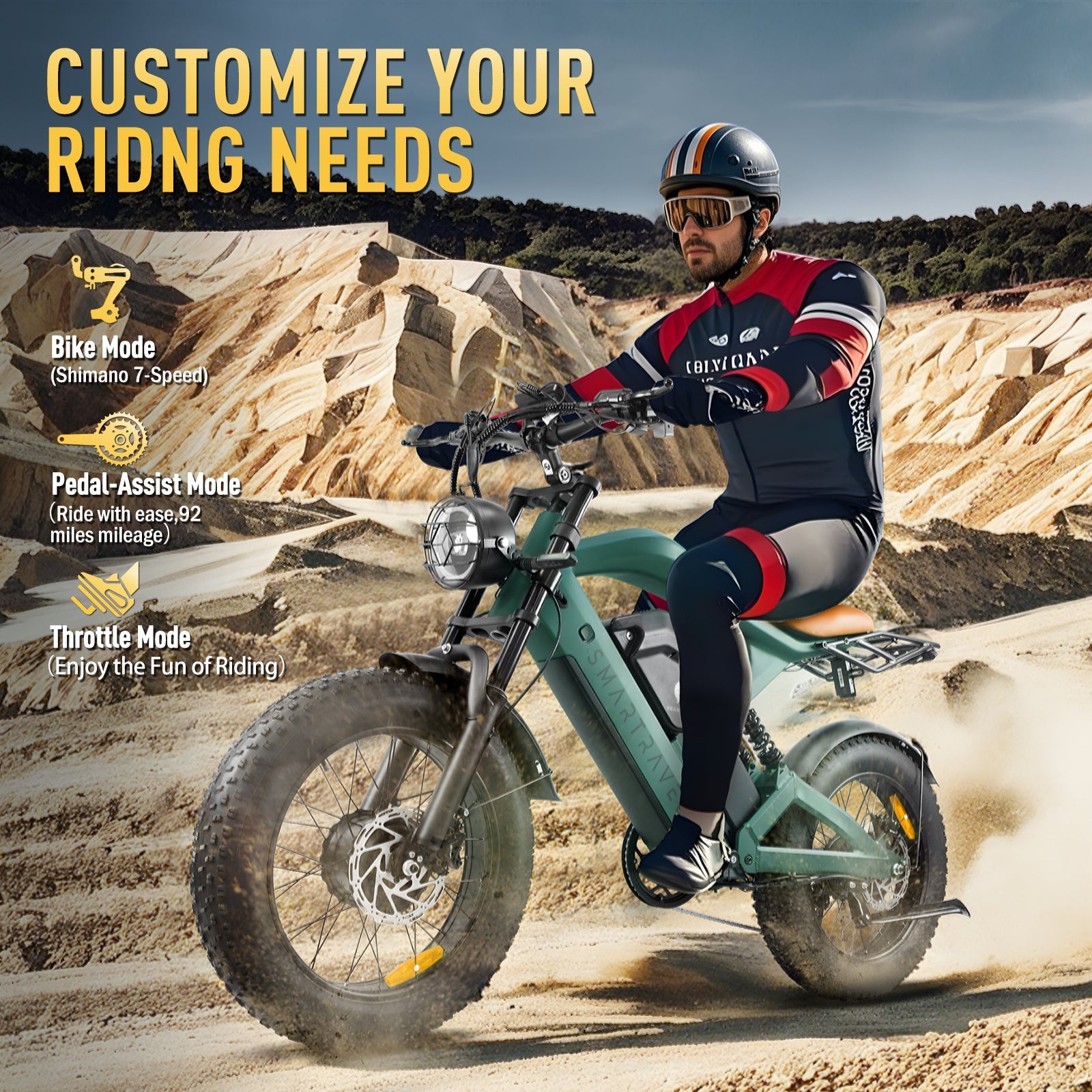 Smartravel Raptor ST202 Pro Dual Motor and Battery Electric Bike